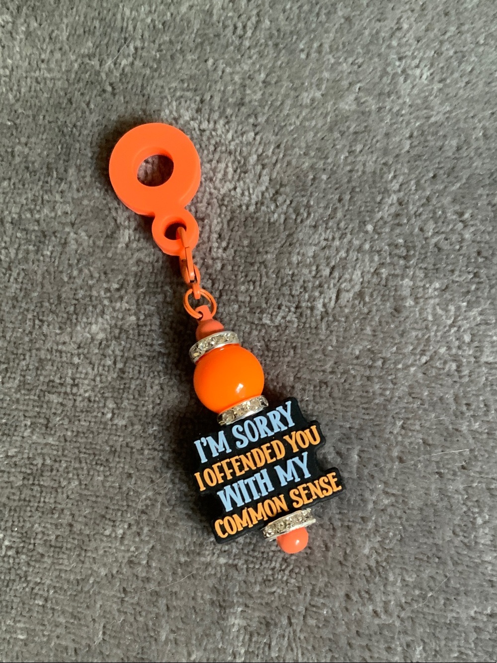 Sarcastic straw charm